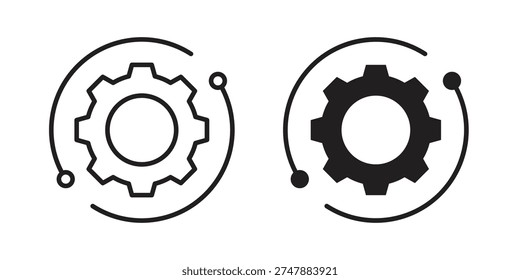 Automatic process icon and symbol. Vector illustration.eps