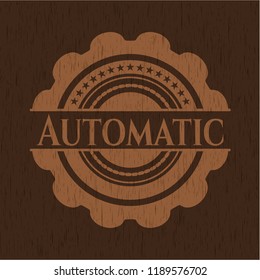 Automatic retro wood emblem