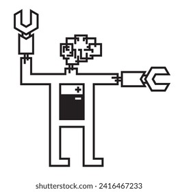 automatic robot with hunan like brain