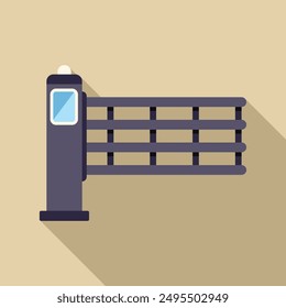 Automatic security gate system controlling access point to restricted area