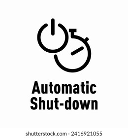 Automatic Shut-down vector information sign