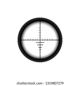 Automatic sniper collimator icon with blurred sight crosshairs.
