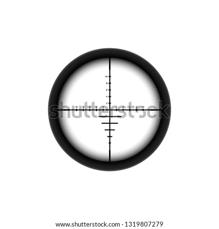 Automatic sniper collimator icon with blurred sight crosshairs.