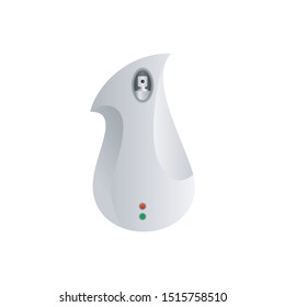 Automatic spray air freshener machine, room freshener dispenser illustration.