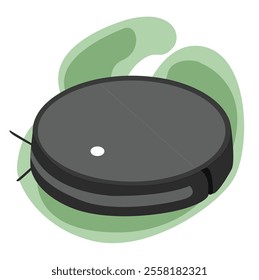 Automatic sweeping.mopping robot vacuum cleaner vector