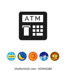 Automatic teller machine icon