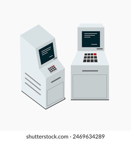 automatic teller machine illustration vector