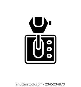 Automatic Transmission Filled Icon Vector Illustration