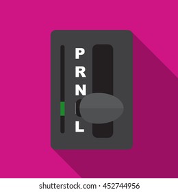 Automatic transmission flat icon illustration isolated vector sign symbol