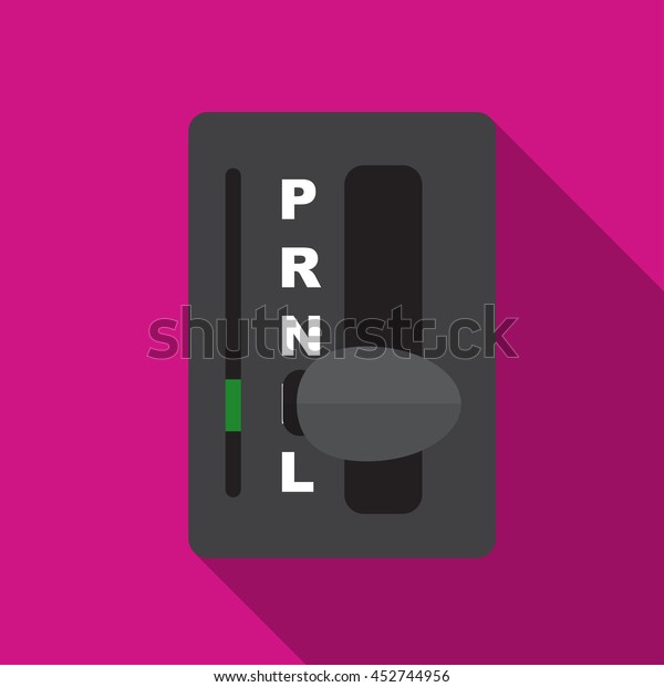 Automatic transmission flat icon illustration\
isolated vector sign\
symbol