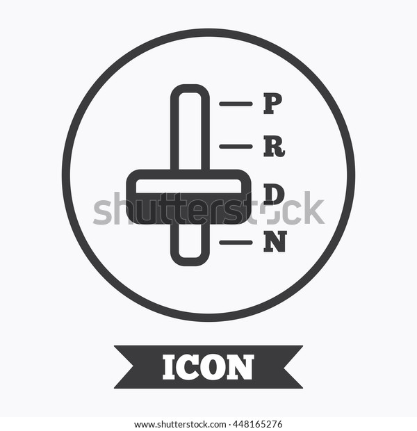 Automatic Transmission Sign Icon Auto Car Stock Vector Royalty Free