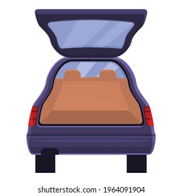 Automatic trunk car icon. Cartoon of Automatic trunk car vector icon for web design isolated on white background