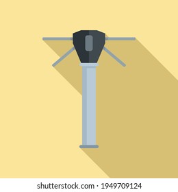 Automatisches Drehsymbol. Flache Illustration des automatischen Drehkreuzes, Vektorsymbol für Webdesign
