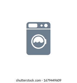 Automatic washing machine vector icon illustration