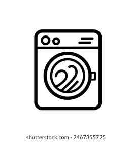 Automatic washing machine - vector icon	