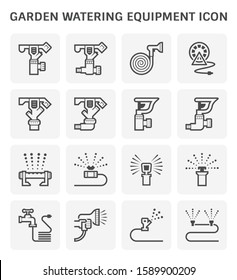 Automatic water sprinkler and irrigation system.