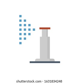 Automatic water sprinkler and irrigation system icon design.