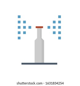 Automatic water sprinkler and irrigation system icon design.