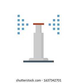 Automatic water sprinkler and irrigation system icon design.