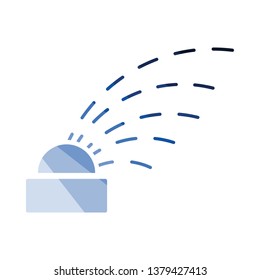 Automatisches Tränksymbol. Flaches Farbdesign. Vektorgrafik.