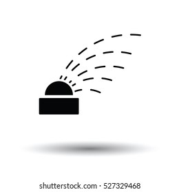 Automatic watering icon. White background with shadow design. Vector illustration.