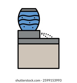 Automatic Watering Systems  color line icon for digital and print projects.  Minimal clean icons for apps and websites. Modern simple icons for UI UX and branding