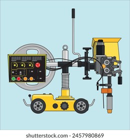 Automatic welding machine (used on shipyards)