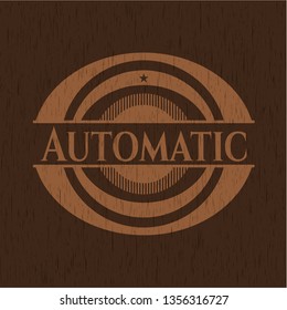 Automatic wood emblem. Retro