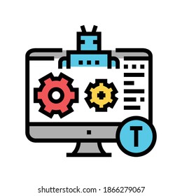 automatical repair incident color icon vector. automatical repair incident sign. isolated symbol illustration