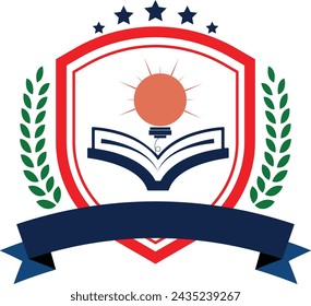 automatically view shields as protection, shield to represent strength, controlled environment, and safety, Books, sunrise, green leaves, stars , growing, development 