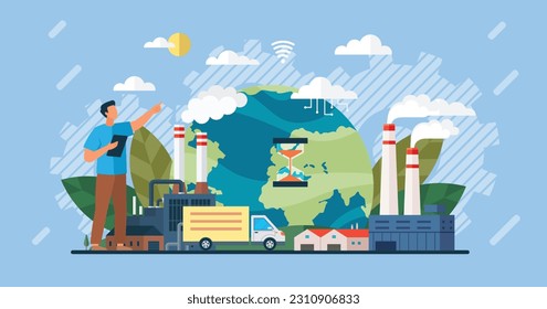 Automation business. Vector illustration. Optimization and efficiency web tool IT technology, business and AI concept Automation technology for digital marketing, SEO and internet Reach target