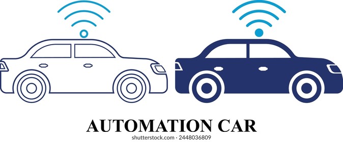  Automation Car, Flying Car, Future Car web icons in line and fill style. Set of high quality Information technology signs for web and mobile app. Colorful Editable icon set of IT and Gadgets.