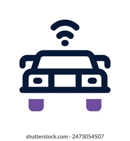 automation car icon. vector dual tone icon for your website, mobile, presentation, and logo design.