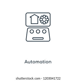 Automation concept line icon. Linear Automation concept outline symbol design. This simple element illustration can be used for web and mobile UI/UX.