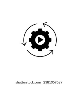 Automation concept line icon. Simple element illustration. Automation concept outline symbol design.