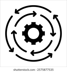 Automation Continue Icon Element For Design