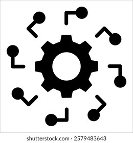 Automation Diffuse Icon Element For Design