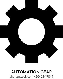 Automation Gear and Mechanical Process Control Icon Design