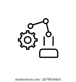 Engrenagem de automação, Robótica inteligente, Fluxo de trabalho de IA, Automação industrial