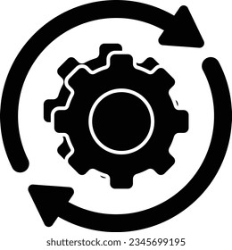 automation glph icon design style