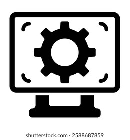 Automation Glyph Icon Design For Personal And Commercial Use