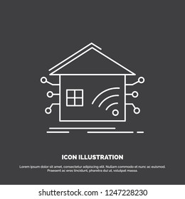 Automation, home, house, smart, network Icon. Line vector symbol for UI and UX, website or mobile application