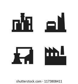 automation icon. 4 automation vector icons set. factory icons for web and design about automation theme