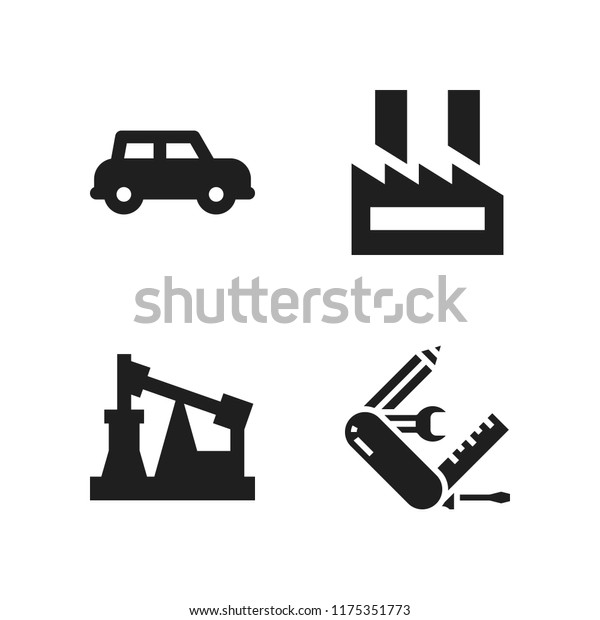 automation icon. 4 automation vector icons set.\
automobile, configuration and factory icons for web and design\
about automation\
theme