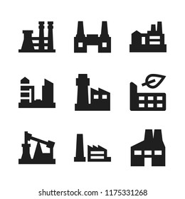 automation icon. 9 automation vector icons set. factory icons for web and design about automation theme