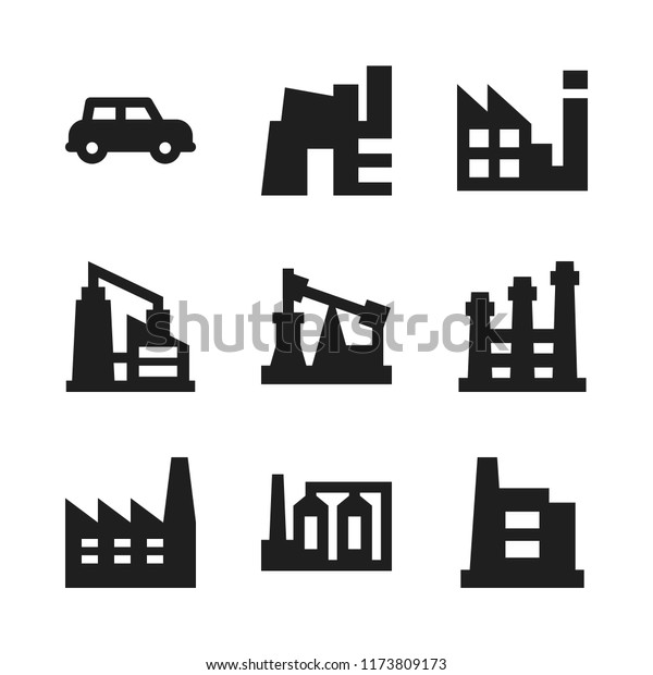 automation\
icon. 9 automation vector icons set. automobile and factory icons\
for web and design about automation\
theme