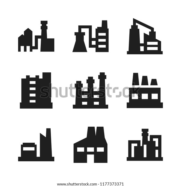 automation icon. 9\
automation vector icons set. factory icons for web and design about\
automation theme