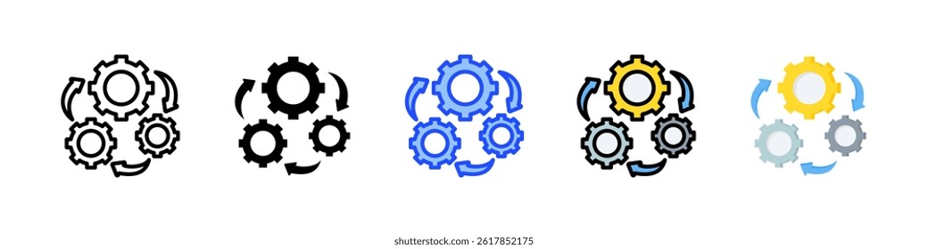 Automation Icon Collection With Multiple Styles