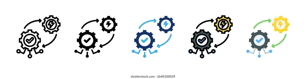 Automation Icon Collection With Multiple Styles