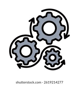 Automatisierungssymbolelement für Design